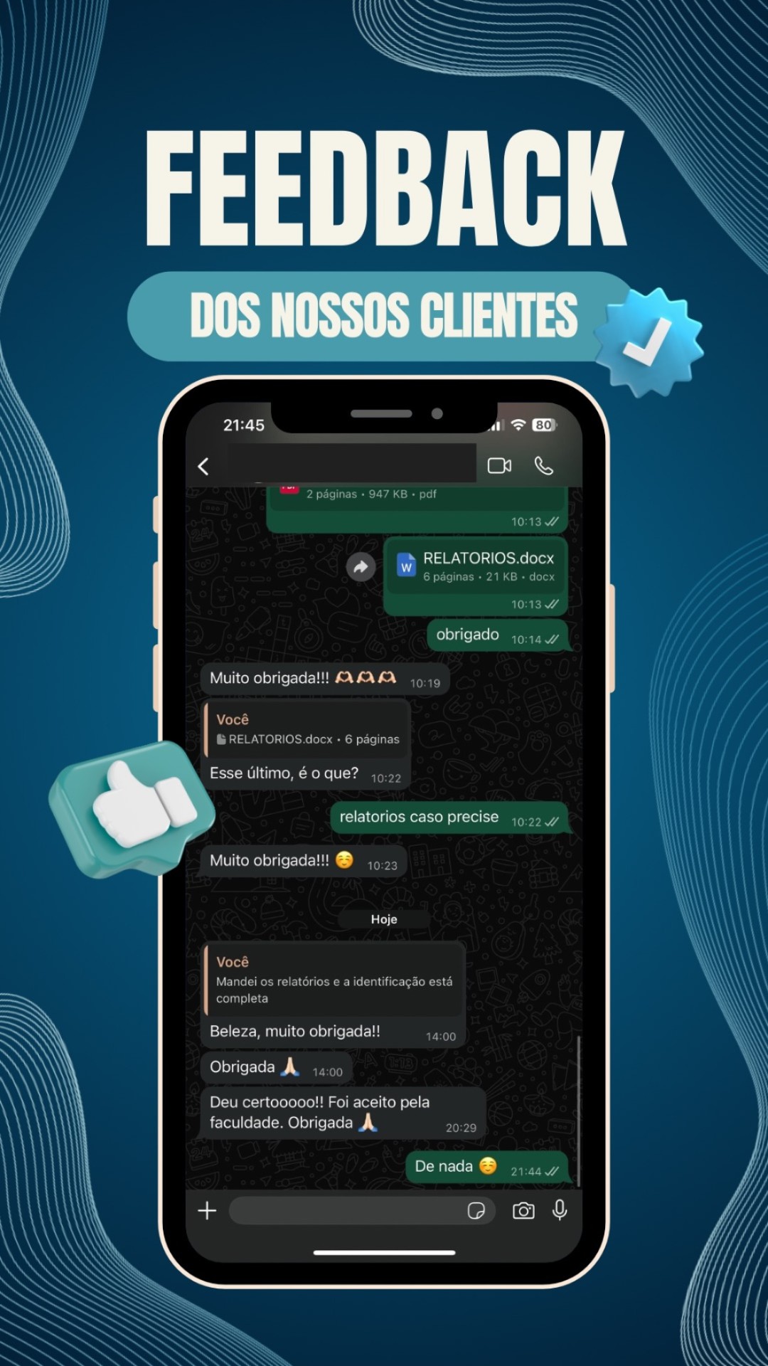 Feedback de cliente 6